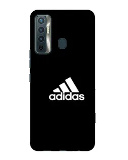 Чехол для TECNO Camon 17 с картинкой «Черная классика Adidas»