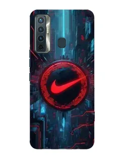 Чехол для TECNO Camon 17 с картинкой «Техногенный стиль Nike»