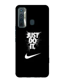 Чехол для TECNO Camon 17 с картинкой «Текстовый принт Nike»