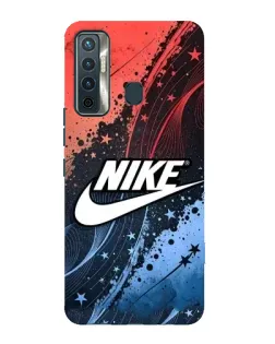 Чехол для TECNO Camon 17 с картинкой «Градиентный принт Найк»