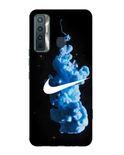 Чехол для TECNO Camon 17 с картинкой «Nike и синий дым» Чехол для TECNO Camon 17 с картинкой «Nike и синий дым»