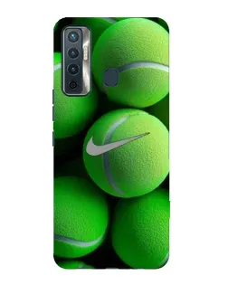 Чехол для TECNO Camon 17 с картинкой «Теннисные мячи Найк»