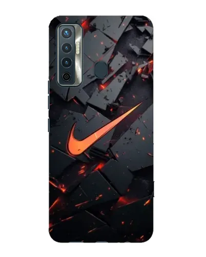 Чехол для TECNO Camon 17 с картинкой «Nike — эффект разломов» Чехол для TECNO Camon 17 с картинкой «Nike — эффект разломов»