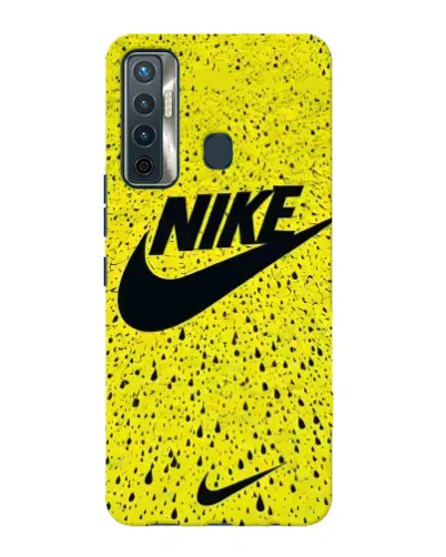 Чехол для TECNO Camon 17 с картинкой «Желтый текстурный Nike» Чехол для TECNO Camon 17 с картинкой «Желтый текстурный Nike»