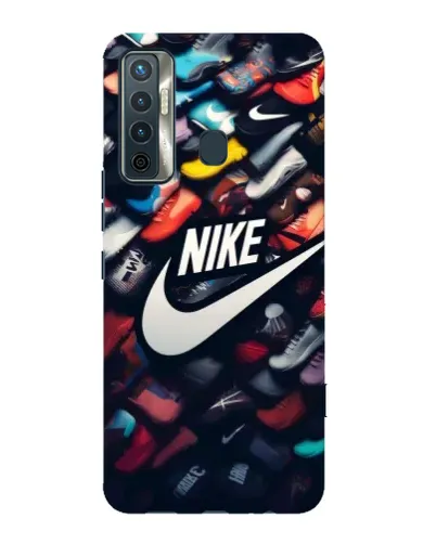 Чехол для TECNO Camon 17 с картинкой «Коллекция кроссовок Nike» Чехол для TECNO Camon 17 с картинкой «Коллекция кроссовок Nike»