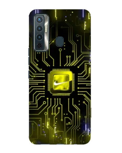 Чехол для TECNO Camon 17 с картинкой «Nike — золотая искра» Чехол для TECNO Camon 17 с картинкой «Nike — золотая искра»