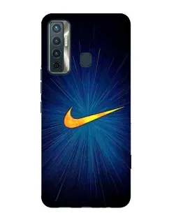 Чехол для TECNO Camon 17 с картинкой «Синий пульс Nike» Чехол для TECNO Camon 17 с картинкой «Синий пульс Nike»