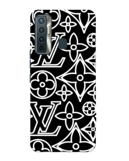 Чохол для TECNO Camon 17 з картинкою «Чорно-білий візерунок LV» Чохол для TECNO Camon 17 з картинкою «Чорно-білий візерунок LV»