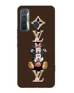 Чехол для TECNO Camon 17 с картинкой «LV и Микки Маус»