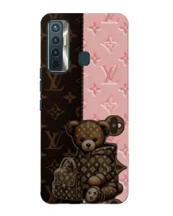 Чехол для TECNO Camon 17 с картинкой «Мишка в стиле LV»