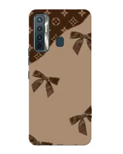 Чехол для TECNO Camon 17 с картинкой «LV — кофейный атлас»