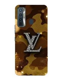 Чехол для TECNO Camon 17 с картинкой «Камуфляжный Louis Vuitton»