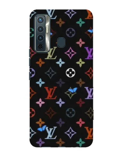 Чехол для TECNO Camon 17 с картинкой «Цветная монограмма LV» Чехол для TECNO Camon 17 с картинкой «Цветная монограмма LV»