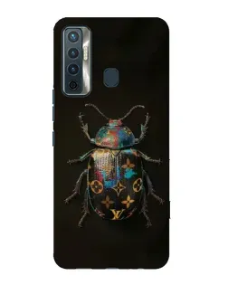 Чехол для TECNO Camon 17 с картинкой «LV — мраморный принт»