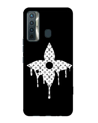 Чехол для TECNO Camon 17 с картинкой «Цветочная монограмма» Чехол для TECNO Camon 17 с картинкой «Цветочная монограмма»