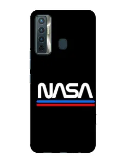 Чохол для TECNO Camon 17 з картинкою «NASA — класика Red Blue» Чохол для TECNO Camon 17 з картинкою «NASA — класика Red Blue»