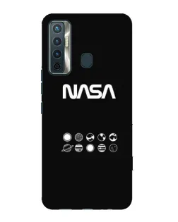 Чехол для TECNO Camon 17 с картинкой «NASA — технический принт»