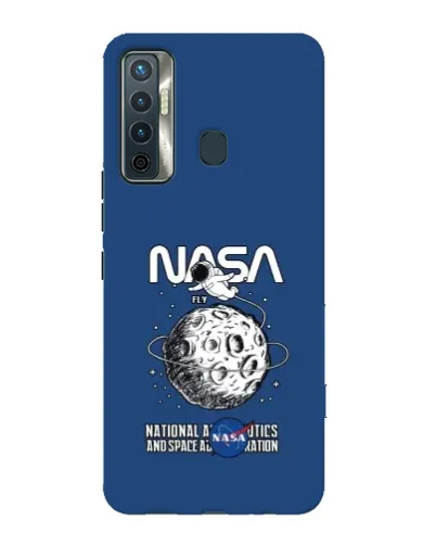 Чехол для TECNO Camon 17 с картинкой «NASA — лунная миссия» Чехол для TECNO Camon 17 с картинкой «NASA — лунная миссия»