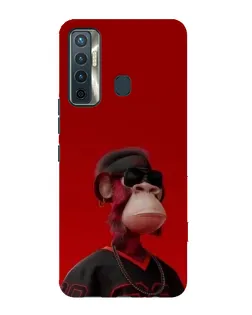 Чохол для TECNO Camon 17 з картинкою «Bored Ape в червоному» Чохол для TECNO Camon 17 з картинкою «Bored Ape в червоному»