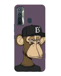 Чехол для TECNO Camon 17 с картинкой «Bored Ape в кепке»