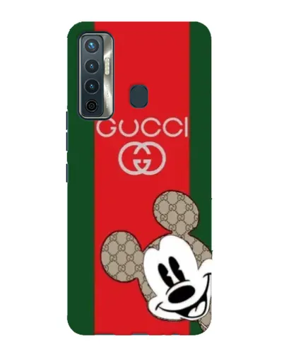 Чехол для TECNO Camon 17 с картинкой «Gucci — полосы и Микки» Чехол для TECNO Camon 17 с картинкой «Gucci — полосы и Микки»