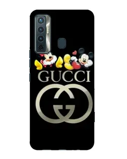 Чехол для TECNO Camon 17 с картинкой «Gucci — герои Disney»