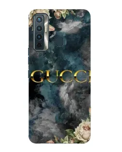 Чохол для TECNO Camon 17 з картинкою «Абстрактні квіти Gucci» Чохол для TECNO Camon 17 з картинкою «Абстрактні квіти Gucci»