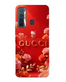 Чехол для TECNO Camon 17 с картинкой «Gucci — золотой сад»