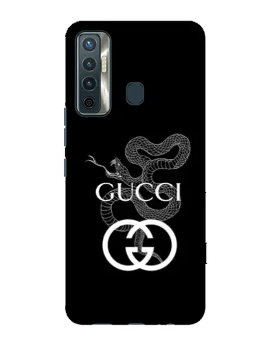 Чехол для TECNO Camon 17 с картинкой «Gucci — серебряная змея» Чехол для TECNO Camon 17 с картинкой «Gucci — серебряная змея»