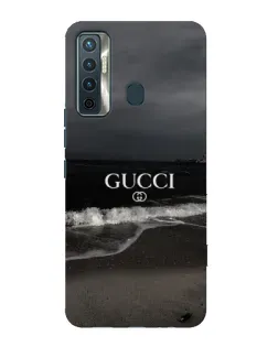 Чехол для TECNO Camon 17 с картинкой «Gucci — морской прибой»