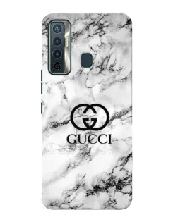 Чехол для TECNO Camon 17 с картинкой «Gucci — мраморный шик»