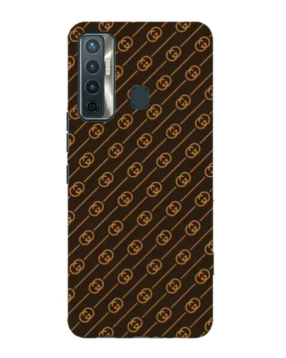 Чехол для TECNO Camon 17 с картинкой «Gucci — золотые диагонали» Чехол для TECNO Camon 17 с картинкой «Gucci — золотые диагонали»