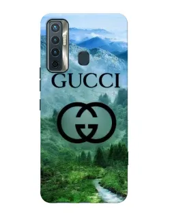 Чехол для TECNO Camon 17 с картинкой «Gucci — горный пейзаж»