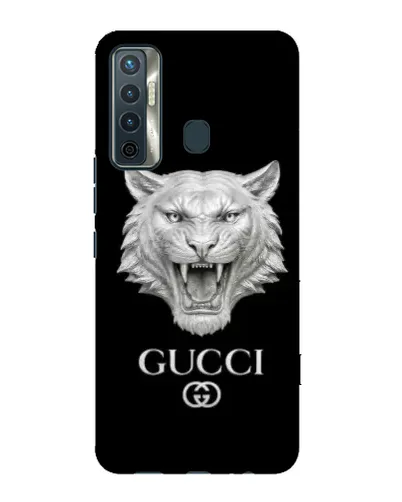 Чохол для TECNO Camon 17 з картинкою «Gucci — срібний лев» Чохол для TECNO Camon 17 з картинкою «Gucci — срібний лев»