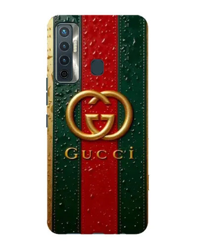 Чохол для TECNO Camon 17 з картинкою «Gucci — фірмова смуга та золото» Чохол для TECNO Camon 17 з картинкою «Gucci — фірмова смуга та золото»