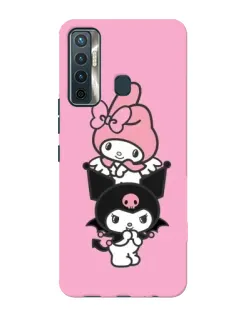 Чохол для TECNO Camon 17 з картинкою «Тріо My Melody та Kuromi» Чохол для TECNO Camon 17 з картинкою «Тріо My Melody та Kuromi»