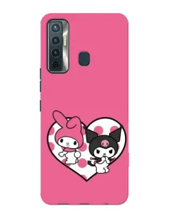 Чохол для TECNO Camon 17 з картинкою «Kuromi та My Melody» Чохол для TECNO Camon 17 з картинкою «Kuromi та My Melody»