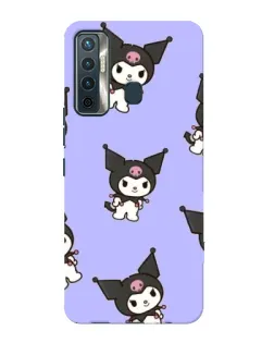 Чохол для TECNO Camon 17 з картинкою «Паттерн з Kuromi» Чохол для TECNO Camon 17 з картинкою «Паттерн з Kuromi»