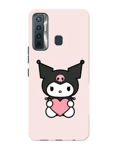 Чехол для TECNO Camon 17 с картинкой «Kuromi и сердце» Чехол для TECNO Camon 17 с картинкой «Kuromi и сердце»