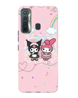 Чохол для TECNO Camon 17 з картинкою «My Melody та Kuromi» Чохол для TECNO Camon 17 з картинкою «My Melody та Kuromi»