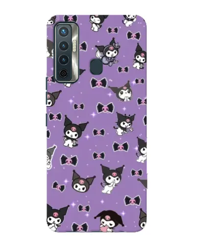 Чехол для TECNO Camon 17 с картинкой «Kuromi — паттерн» Чехол для TECNO Camon 17 с картинкой «Kuromi — паттерн»