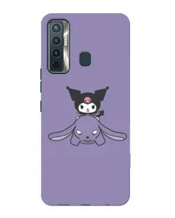 Чохол для TECNO Camon 17 з картинкою «Kuromi на ліловому фоні» Чохол для TECNO Camon 17 з картинкою «Kuromi на ліловому фоні»
