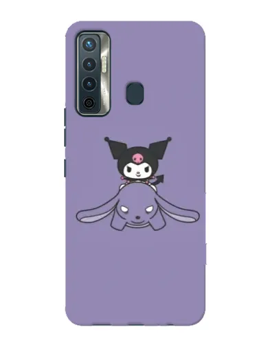 Чехол для TECNO Camon 17 с картинкой «Kuromi на лиловом фоне» Чехол для TECNO Camon 17 с картинкой «Kuromi на лиловом фоне»
