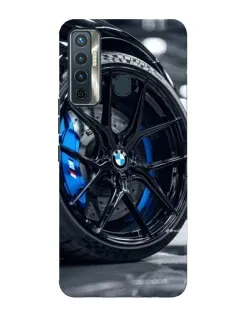 Чехол для TECNO Camon 17 с картинкой «Колесо BMW вблизи»
