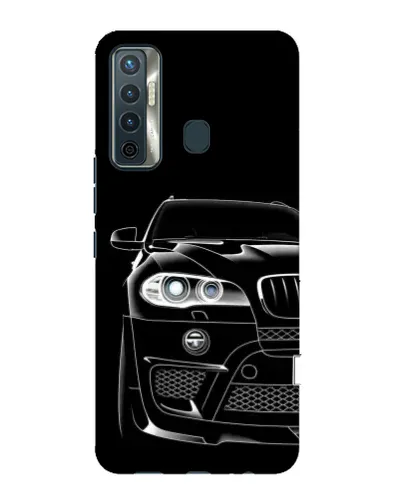 Чехол для TECNO Camon 17 с картинкой «Темный силуэт BMW» Чехол для TECNO Camon 17 с картинкой «Темный силуэт BMW»