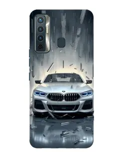Чехол для TECNO Camon 17 с картинкой «BMW в свете фар»