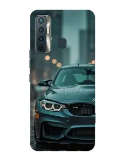 Чехол для TECNO Camon 17 с картинкой «BMW в огнях города»