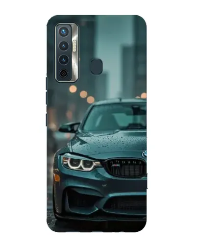 Чехол для TECNO Camon 17 с картинкой «BMW в огнях города» Чехол для TECNO Camon 17 с картинкой «BMW в огнях города»
