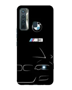 Чехол для TECNO Camon 17 с картинкой «Минималистичный принт BMW M3»