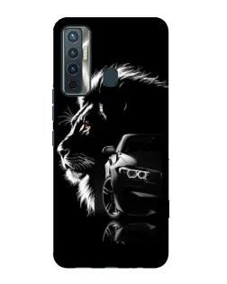 Чехол для TECNO Camon 17 с картинкой «BMW и лев»